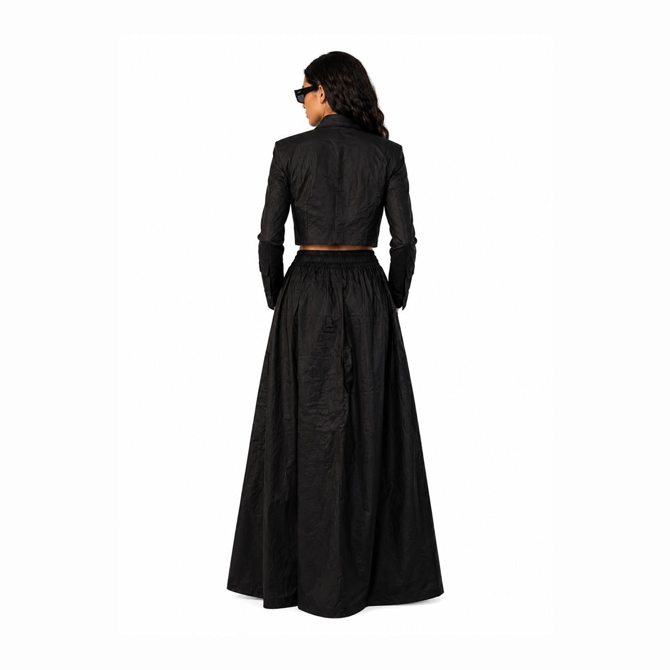 Black Blazer and Utility Skirt set