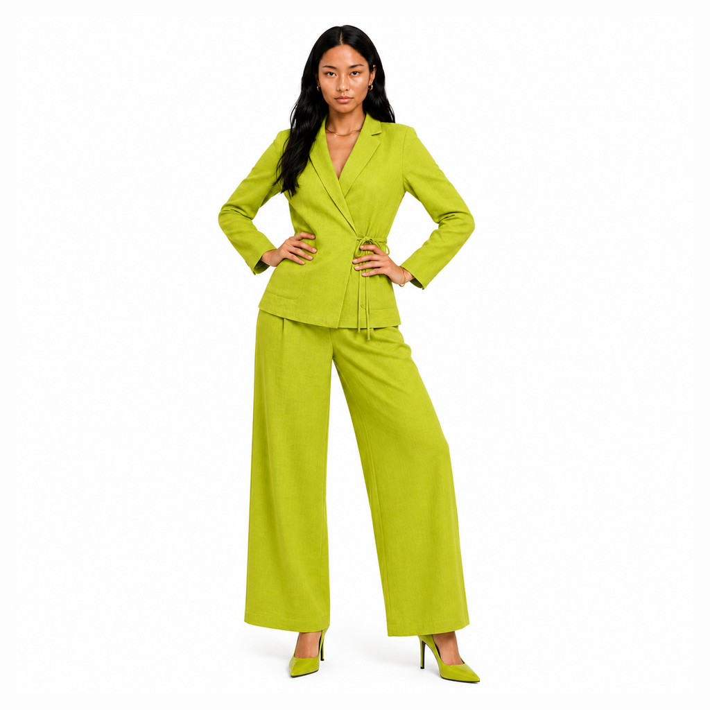 Grass Green Blazer and pants Set