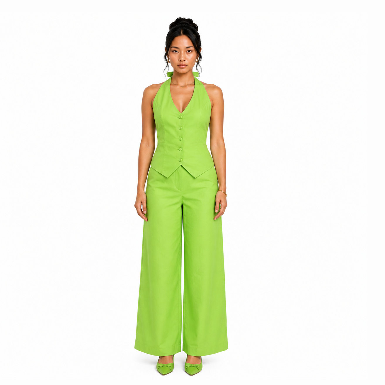 Neon Vest and Pants Set
