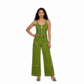 Olive Pullover Drawstring and Pants Set