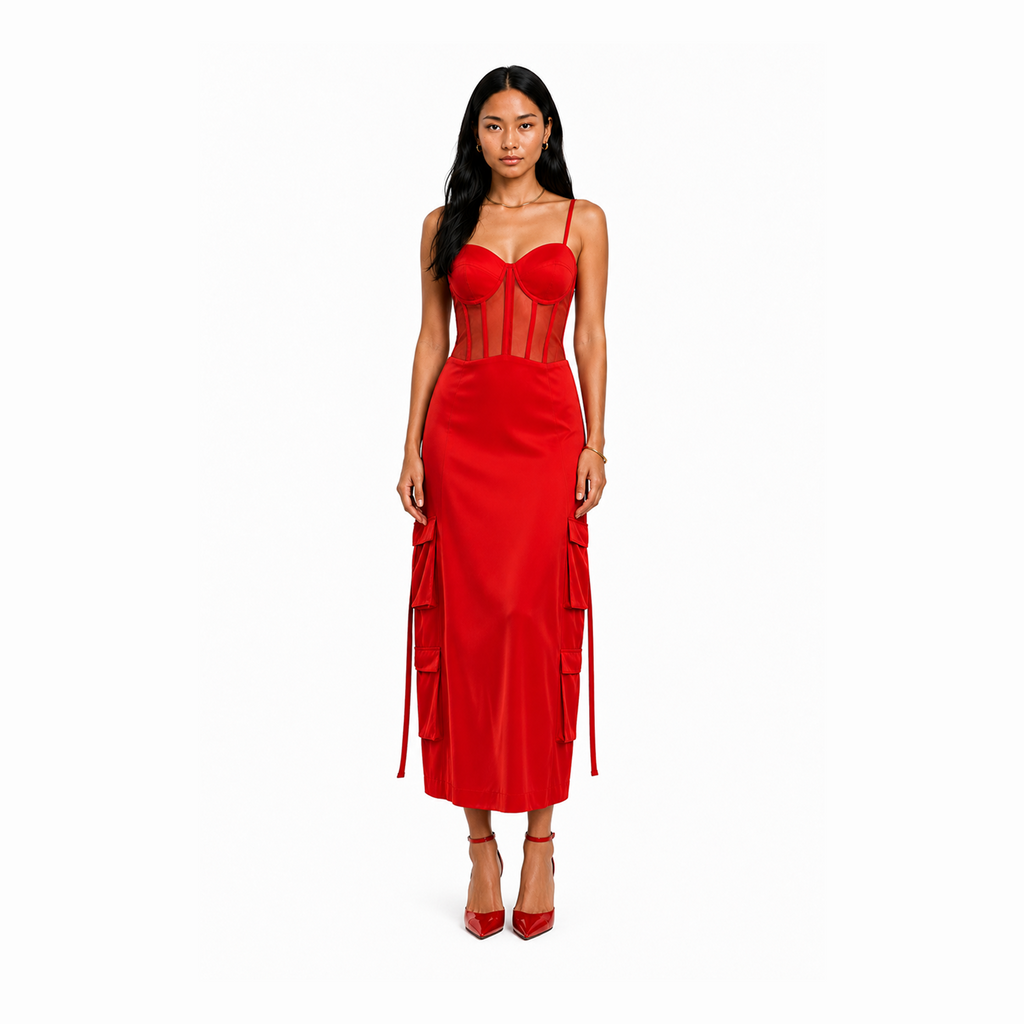 Red Corset dress