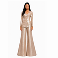 Rose gold Indowestern Blazer and Pants set
