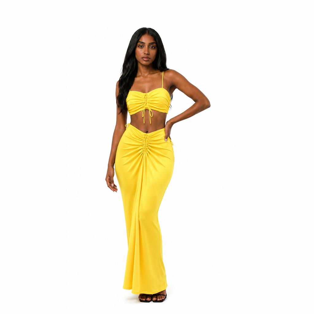 Summer Bralette and Drape Skirt