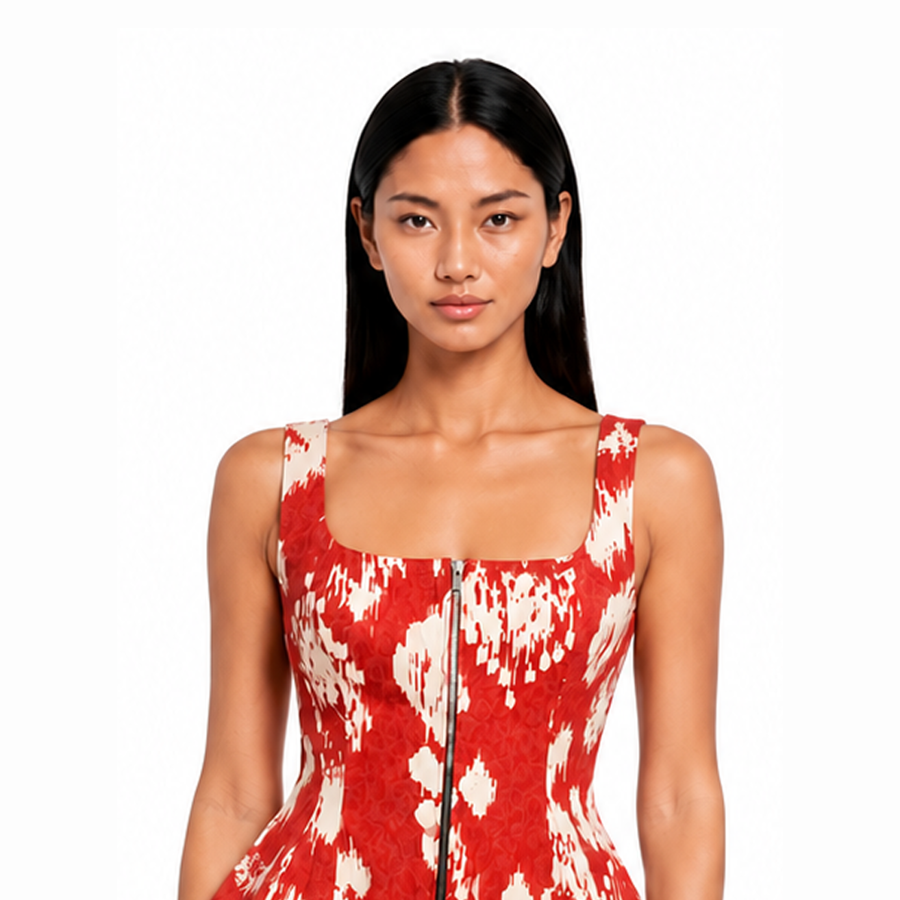 Ikkat Heart Printed Linen Set
