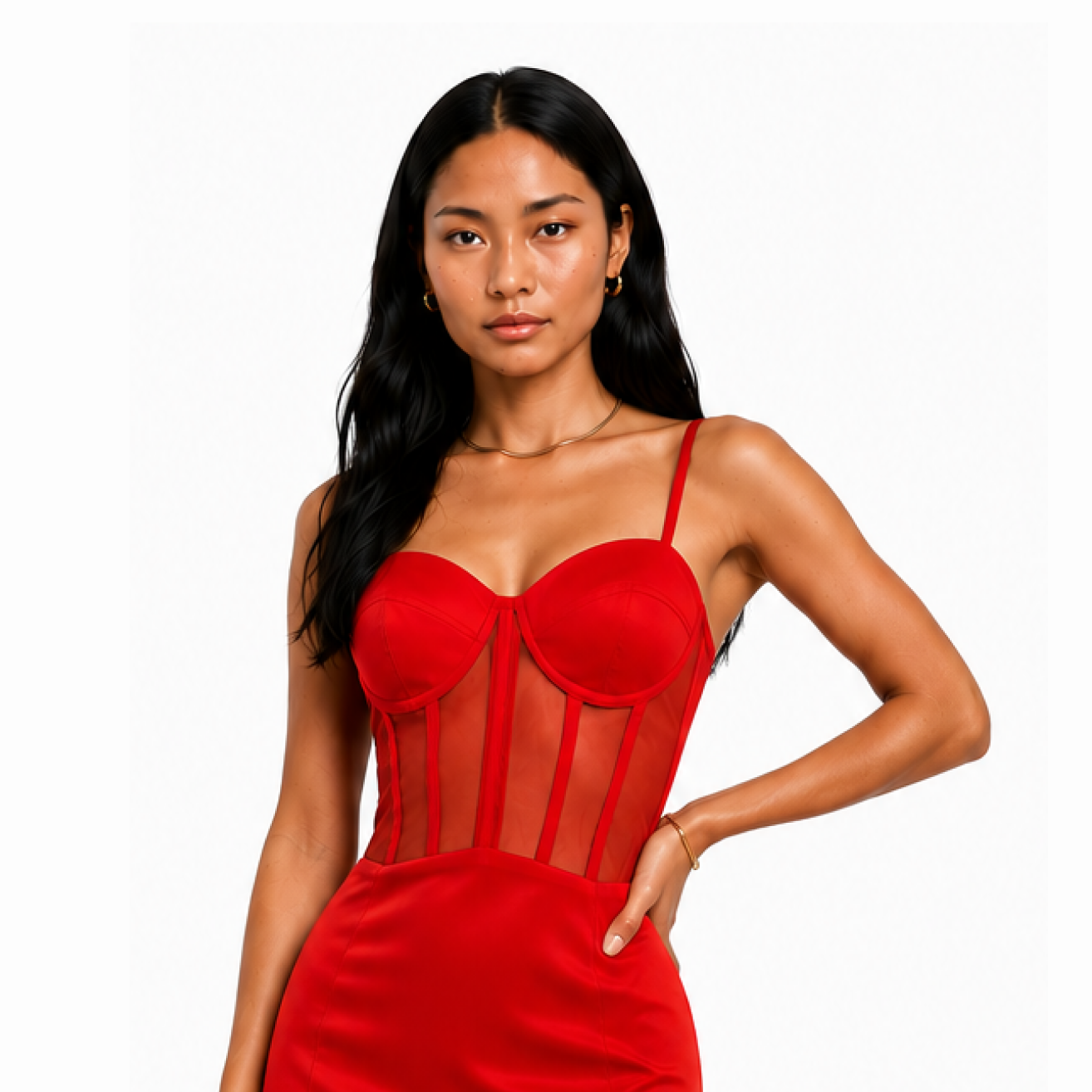 Red Corset dress