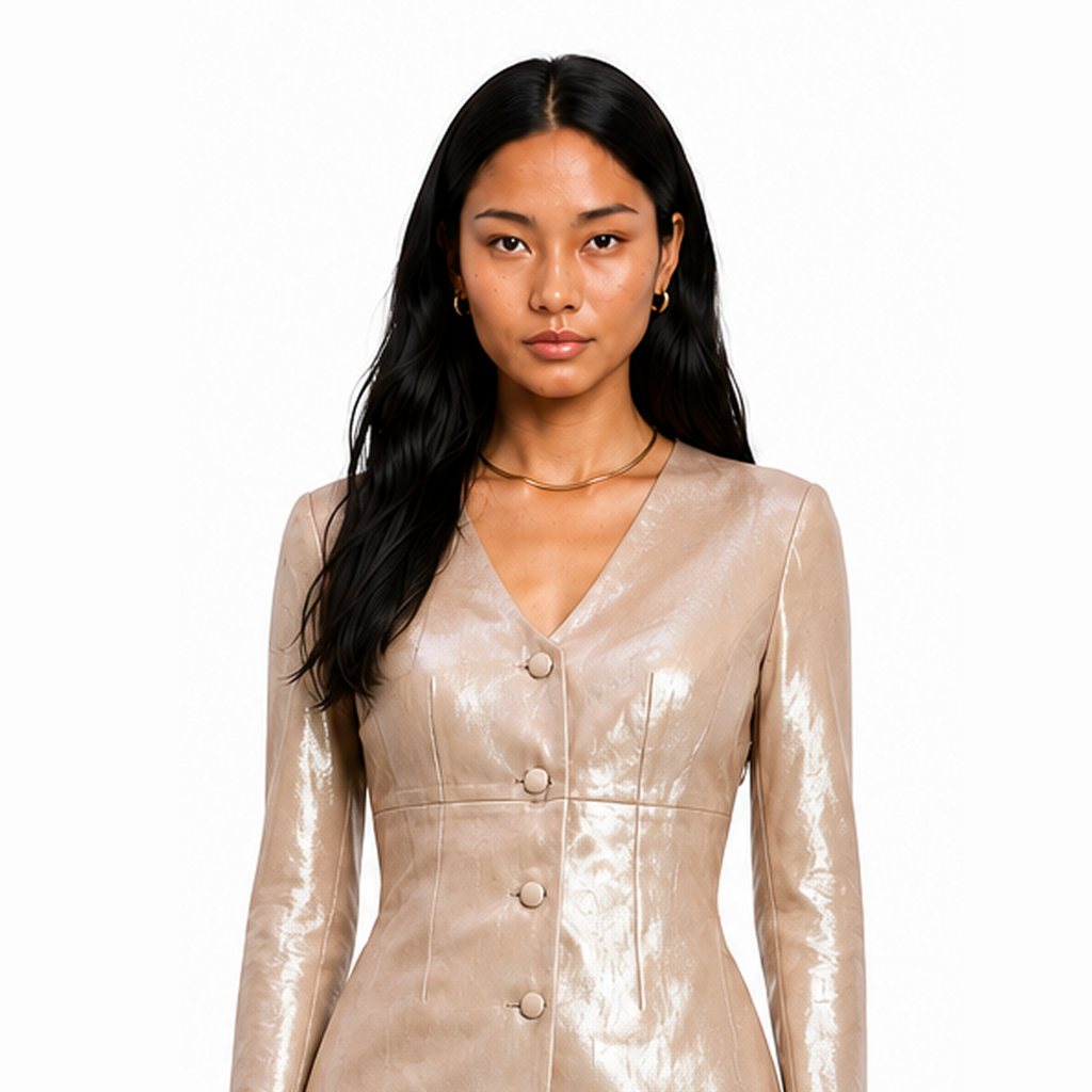 Rose gold Indowestern Blazer and Pants set