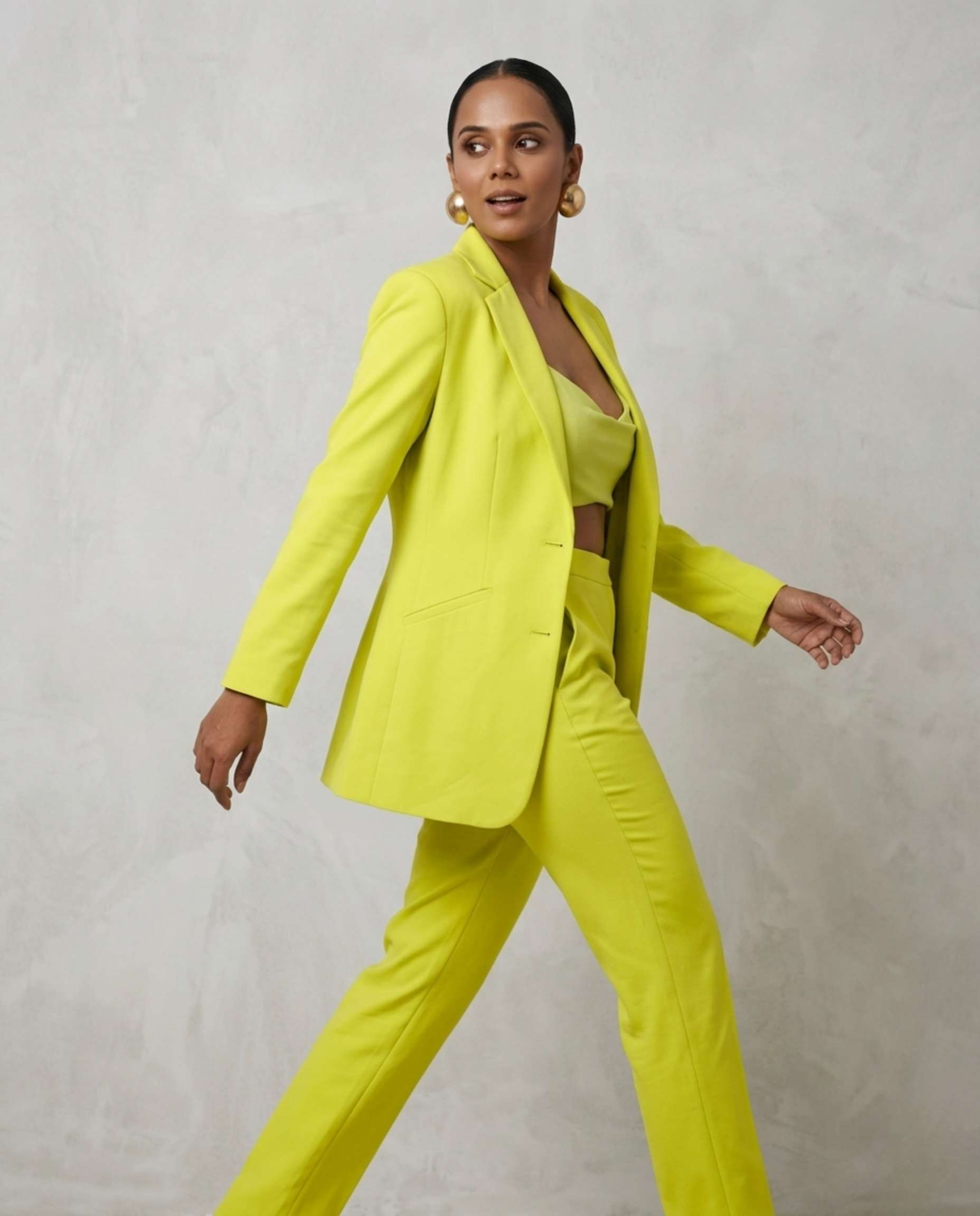 Lemon Tailored Set
