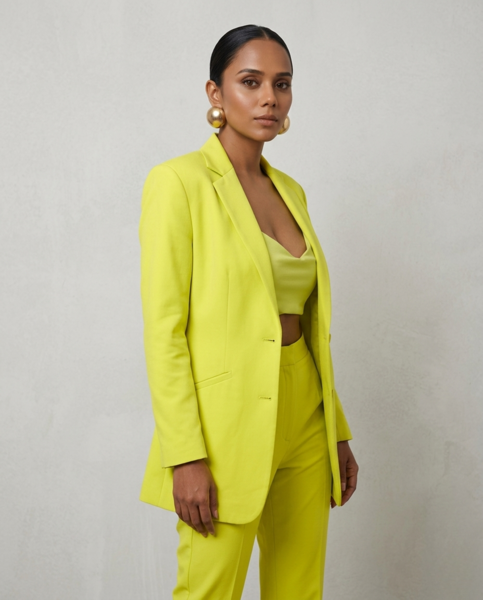 Lemon Tailored Set