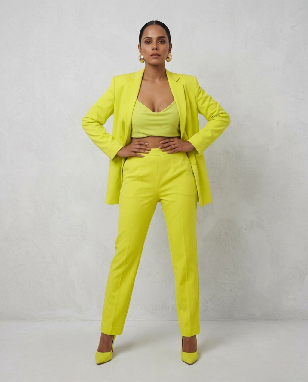 Lemon Tailored Set