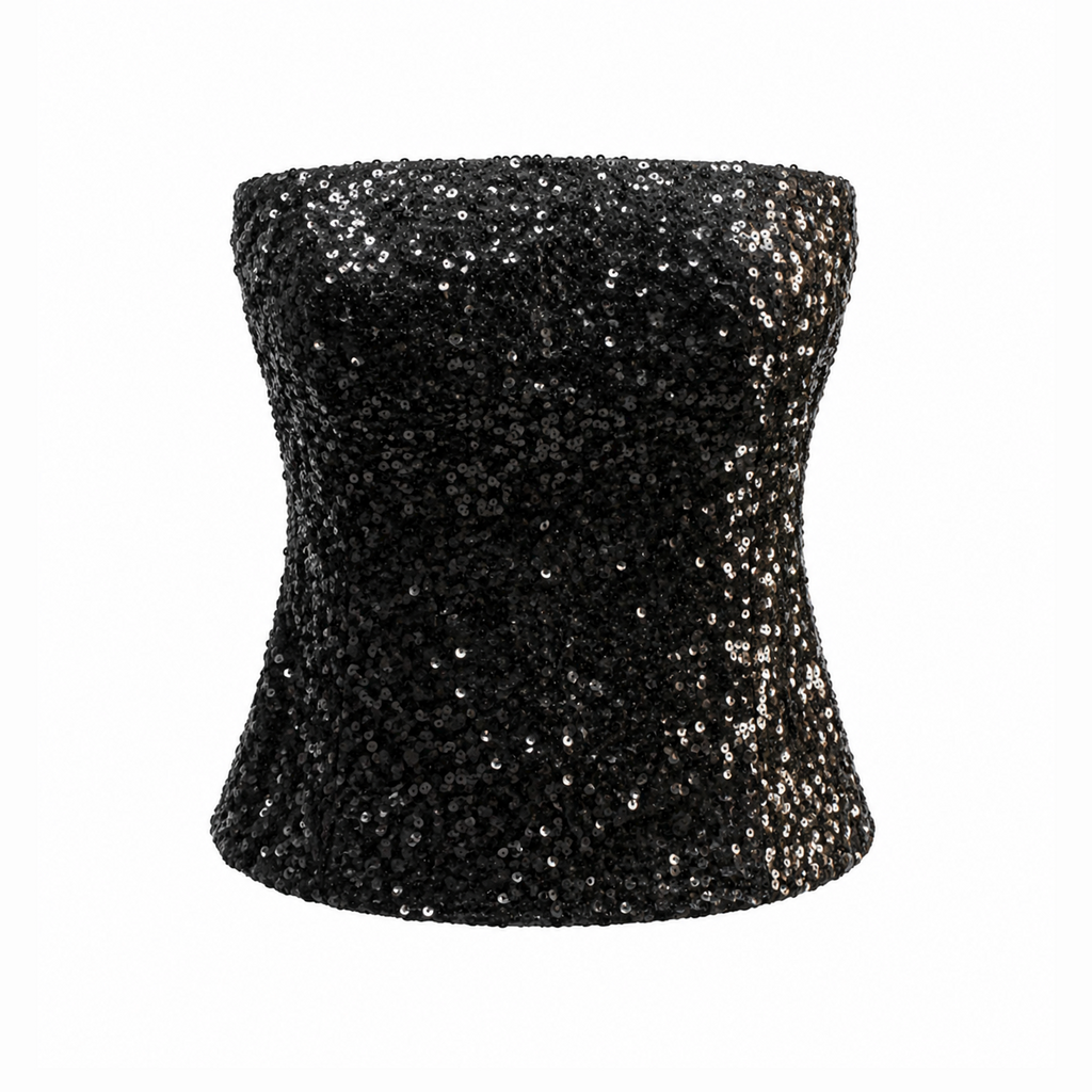 Black Sequin Corset