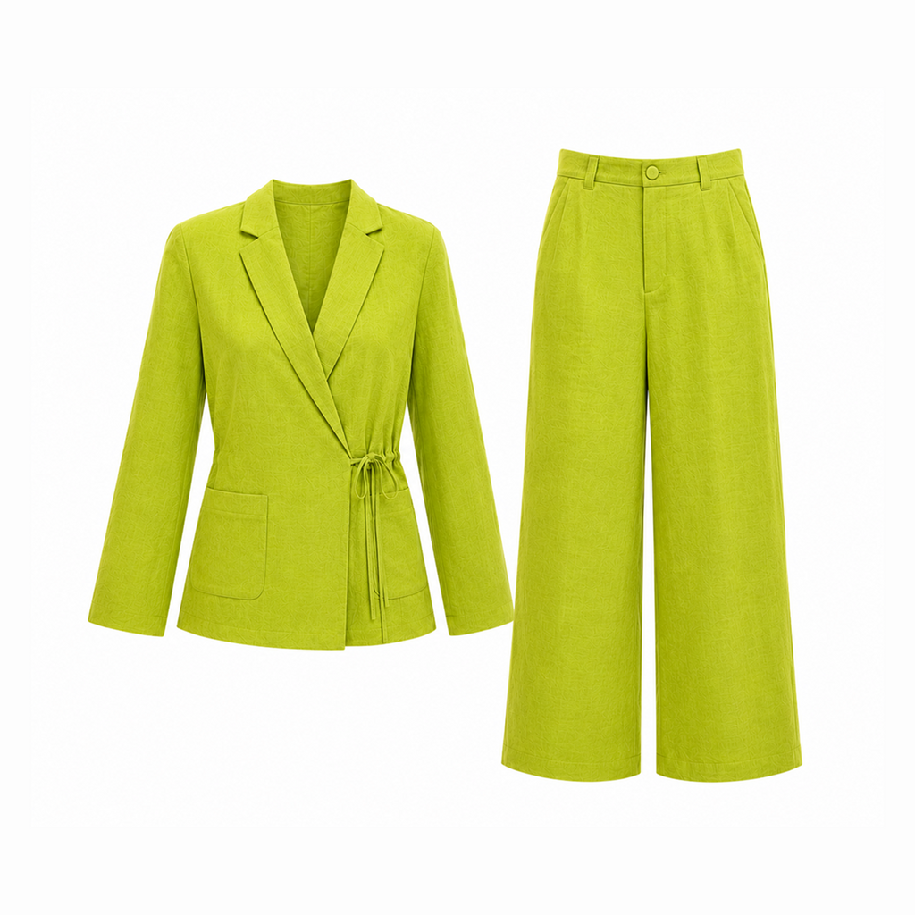 Grass Green Blazer and pants Set