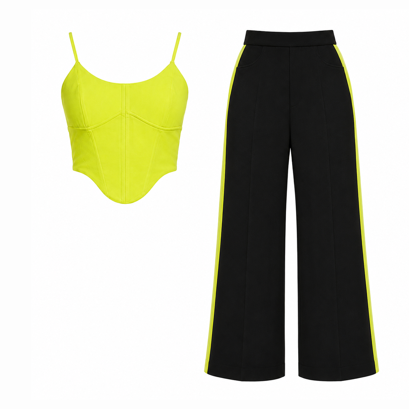 Neon Corset and pants set