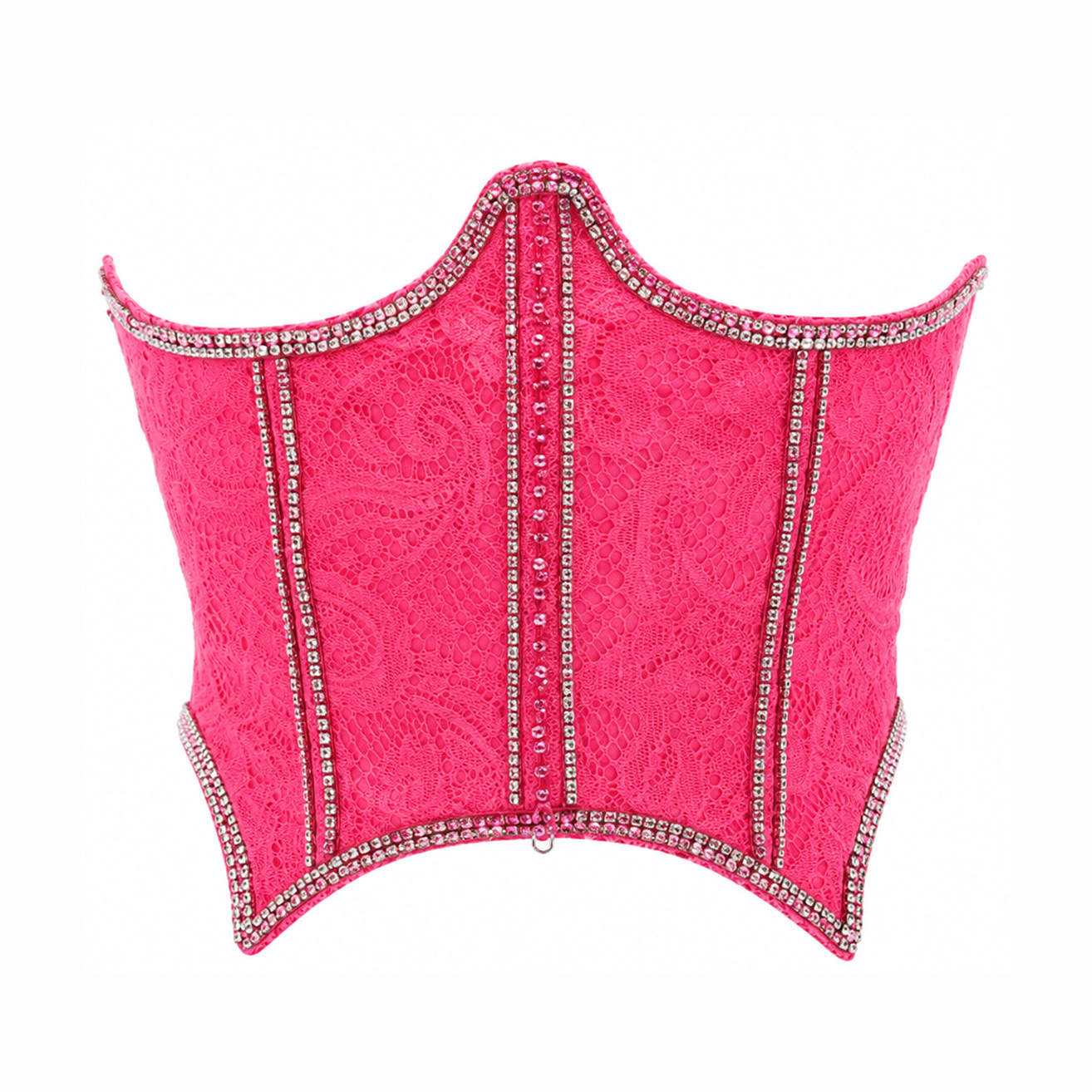 Neon pink Swarovski Corset belt