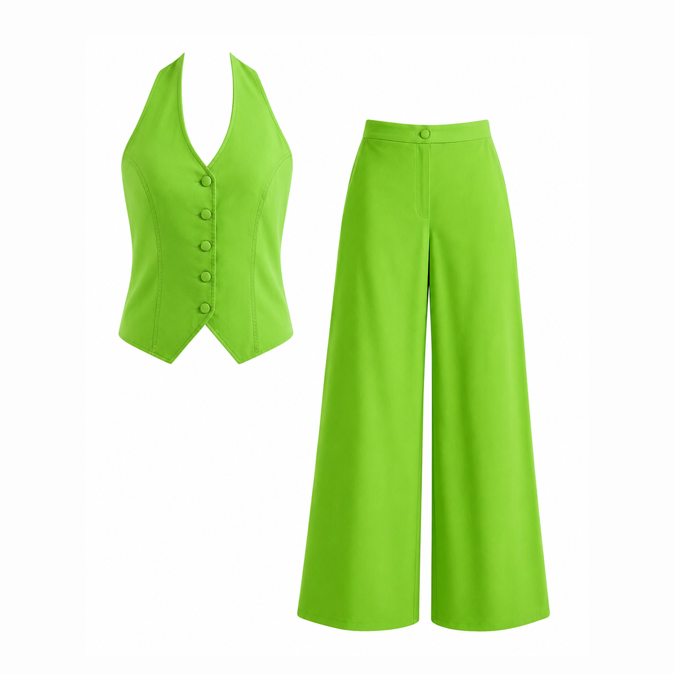 Neon Vest and Pants Set