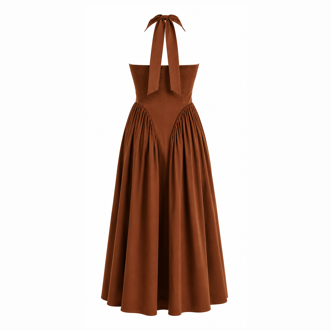 Espresso Halter Summer Dress