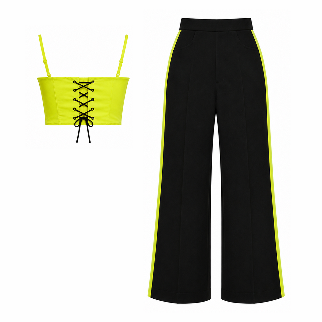 Neon Corset and pants set