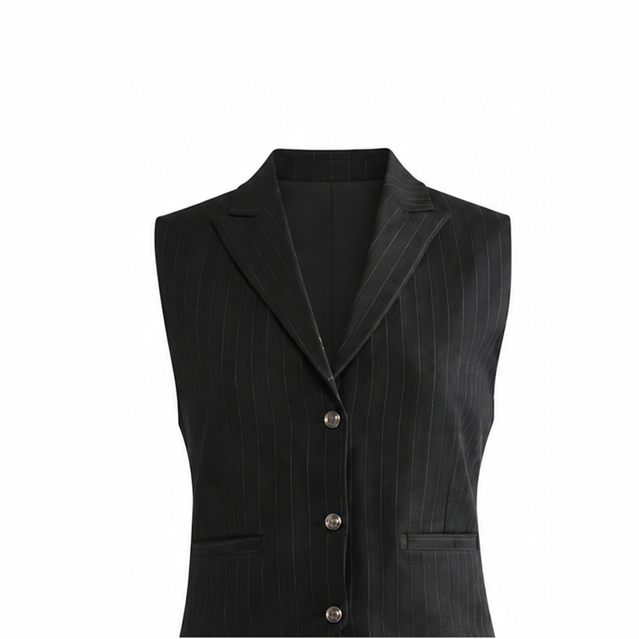 Black Stripes Vest and Pants