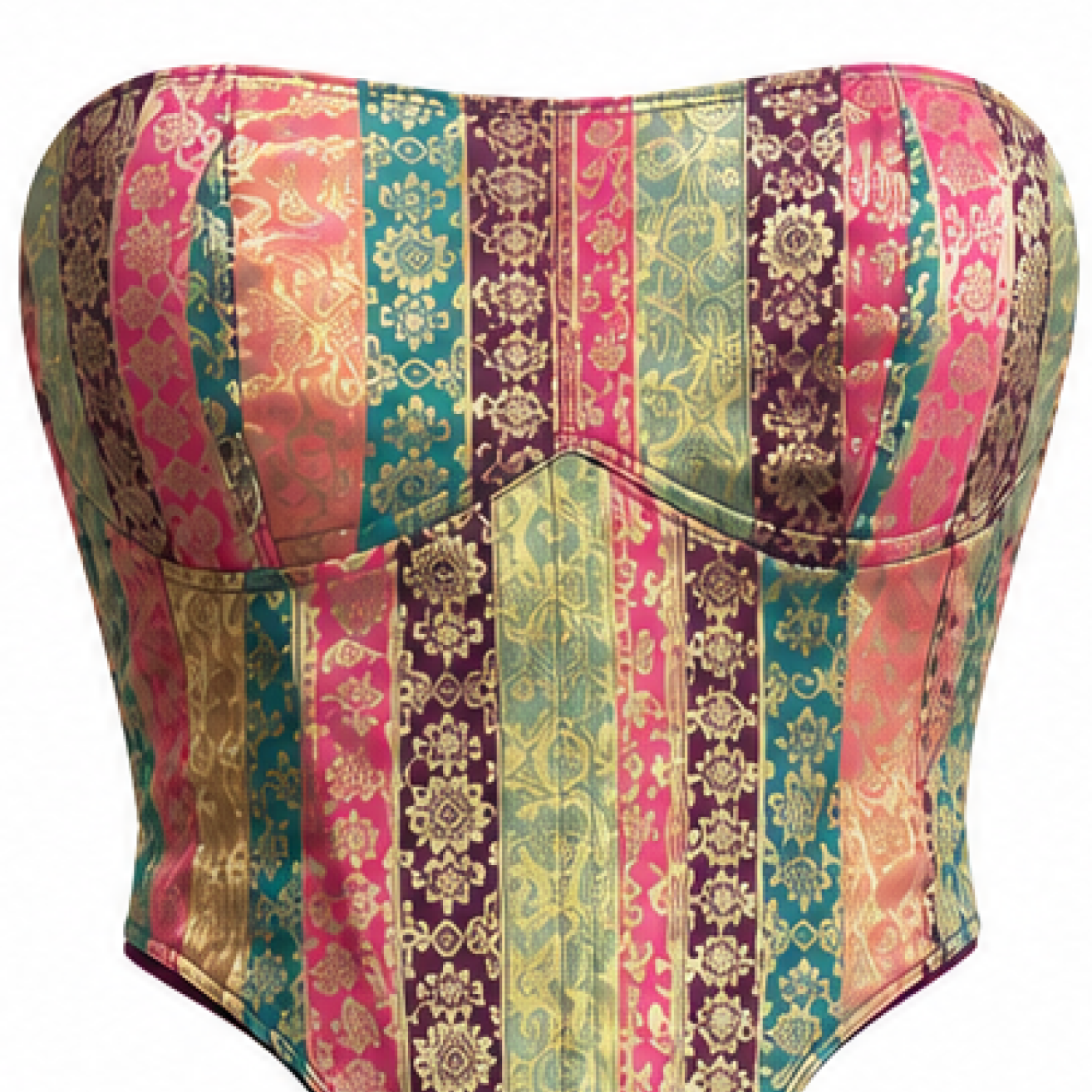 Brocade Corset and Frill pants