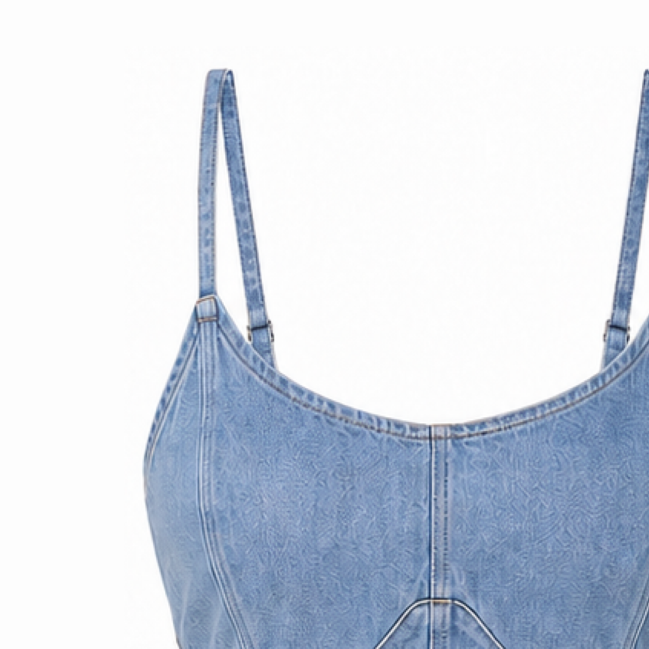 Denim Utility Skirt and Corset