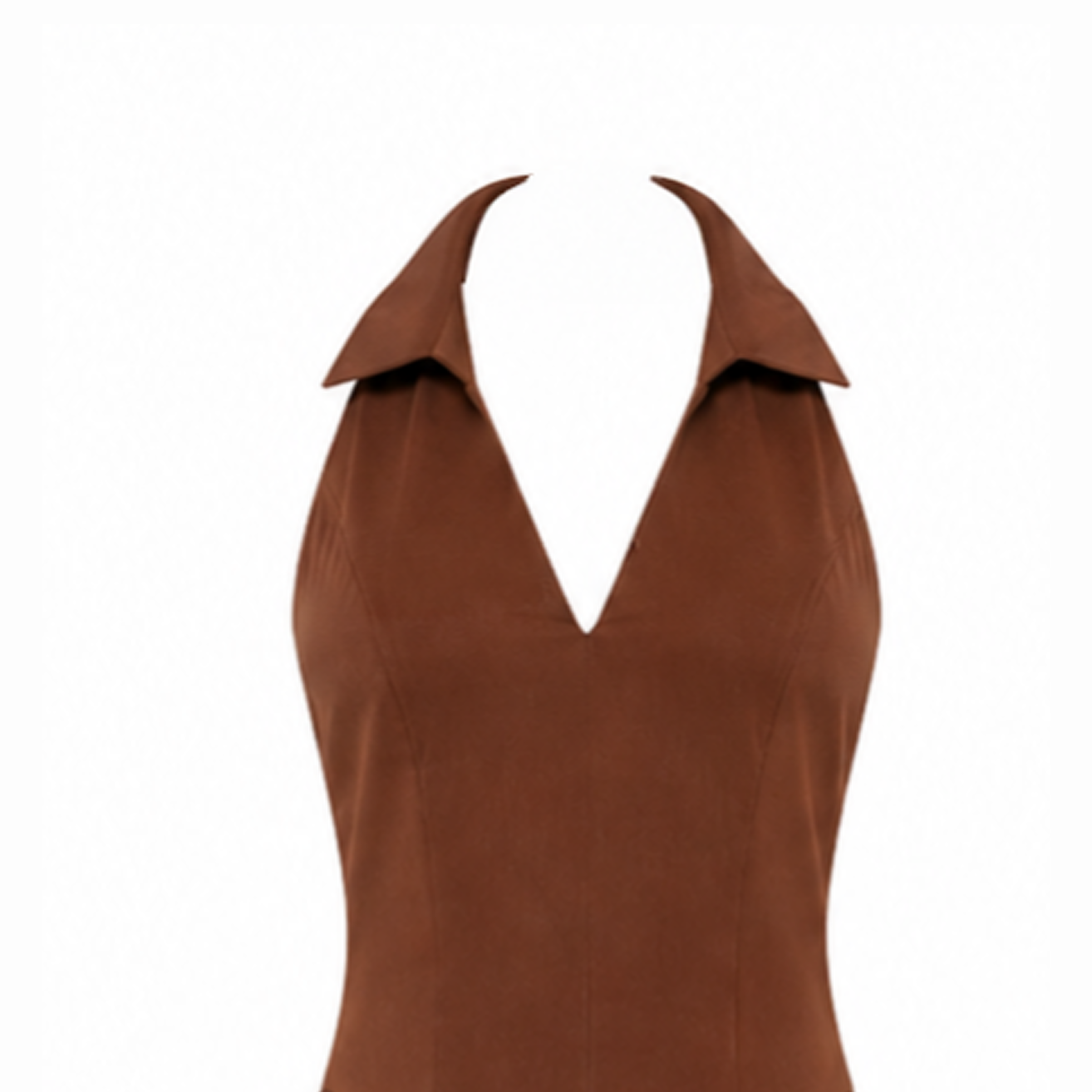 Espresso Halter Summer Dress