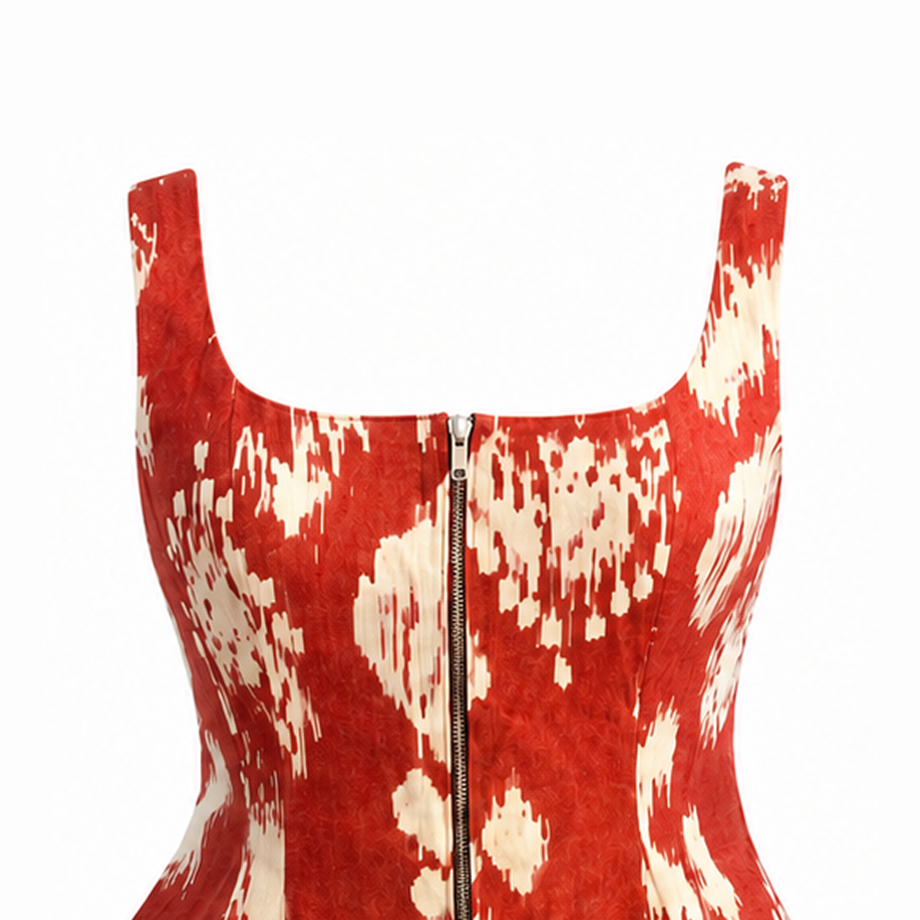 Ikkat Heart Printed Linen Set
