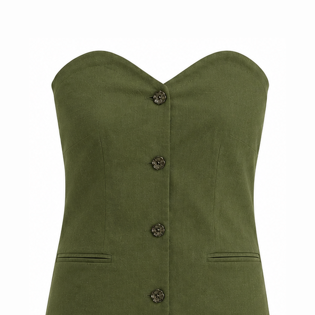 Muted Olive Bustier top and Pants Set