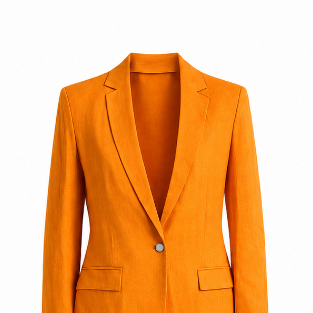 Orange Blazer and pants Set