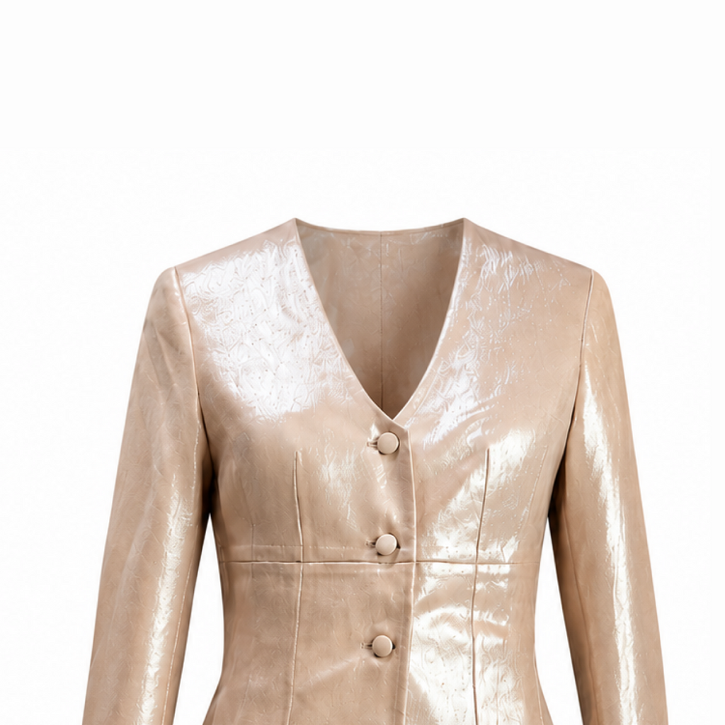 Rose gold Indowestern Blazer and Pants set