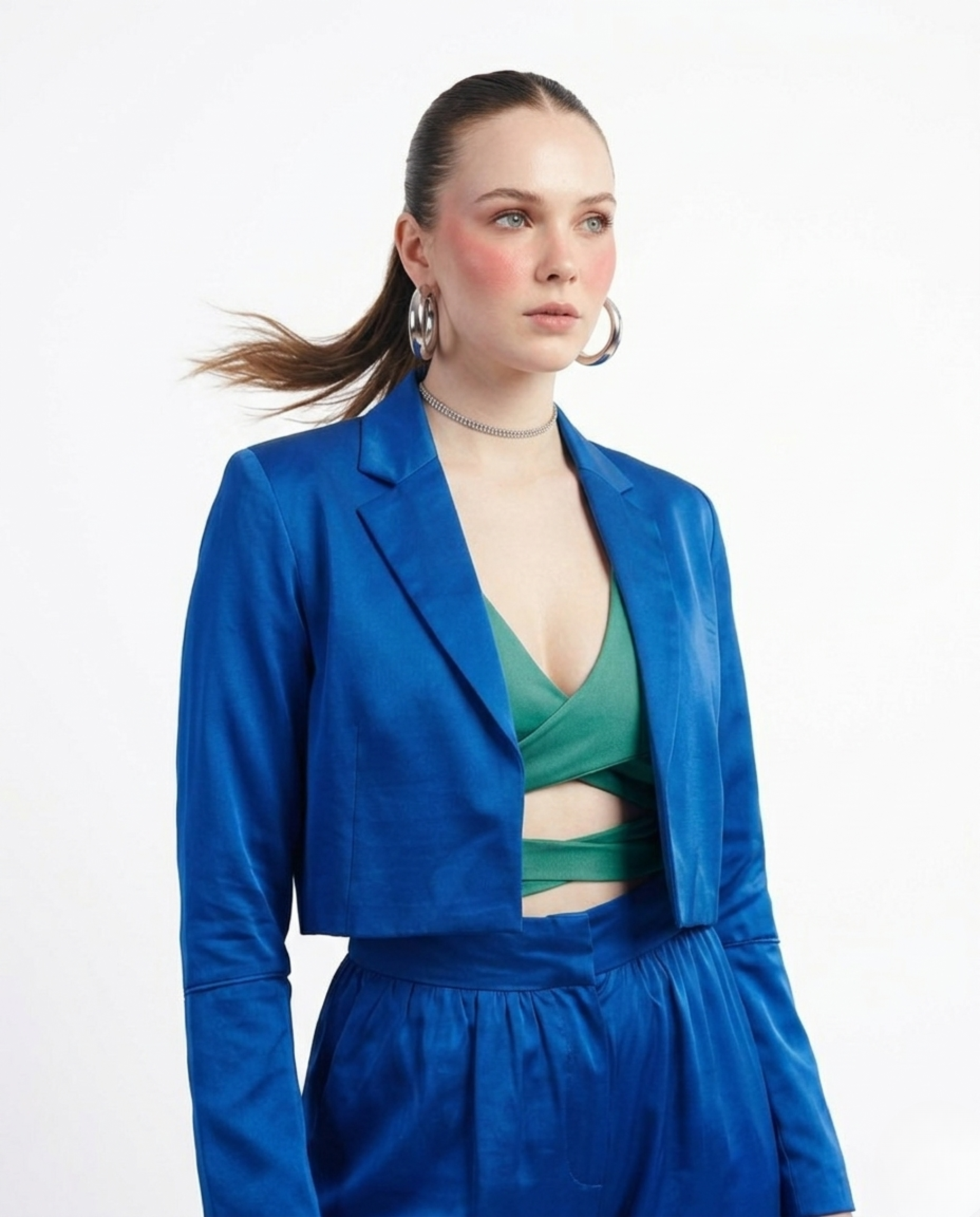 Cobalt Tailored Set