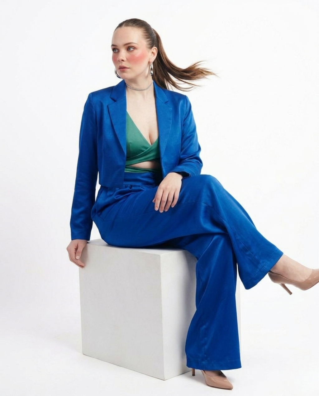 Cobalt Tailored Set