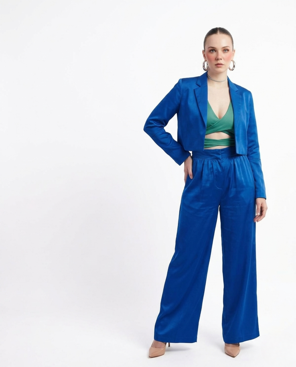 Cobalt Tailored Set