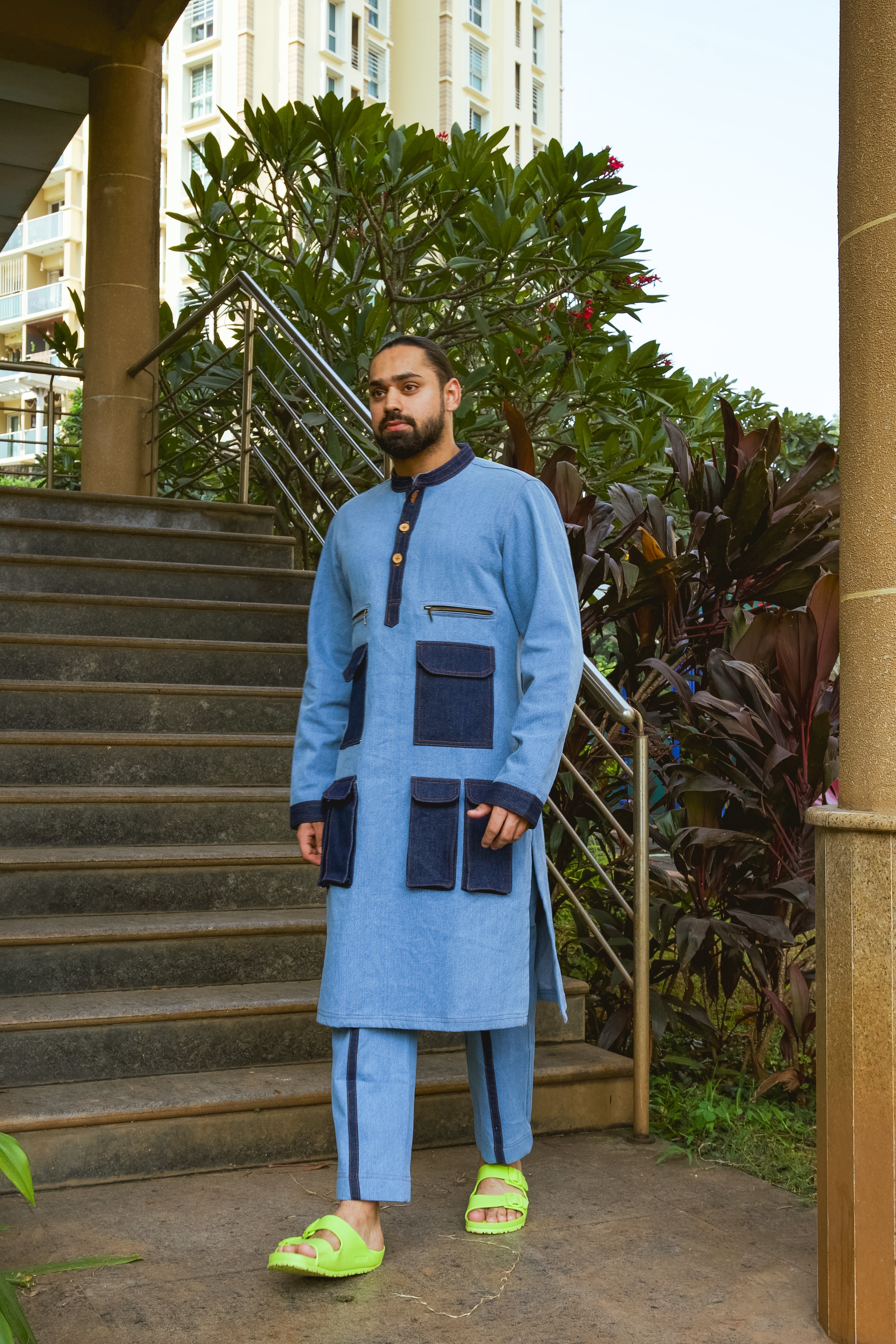 Denim Kurta Co-ord