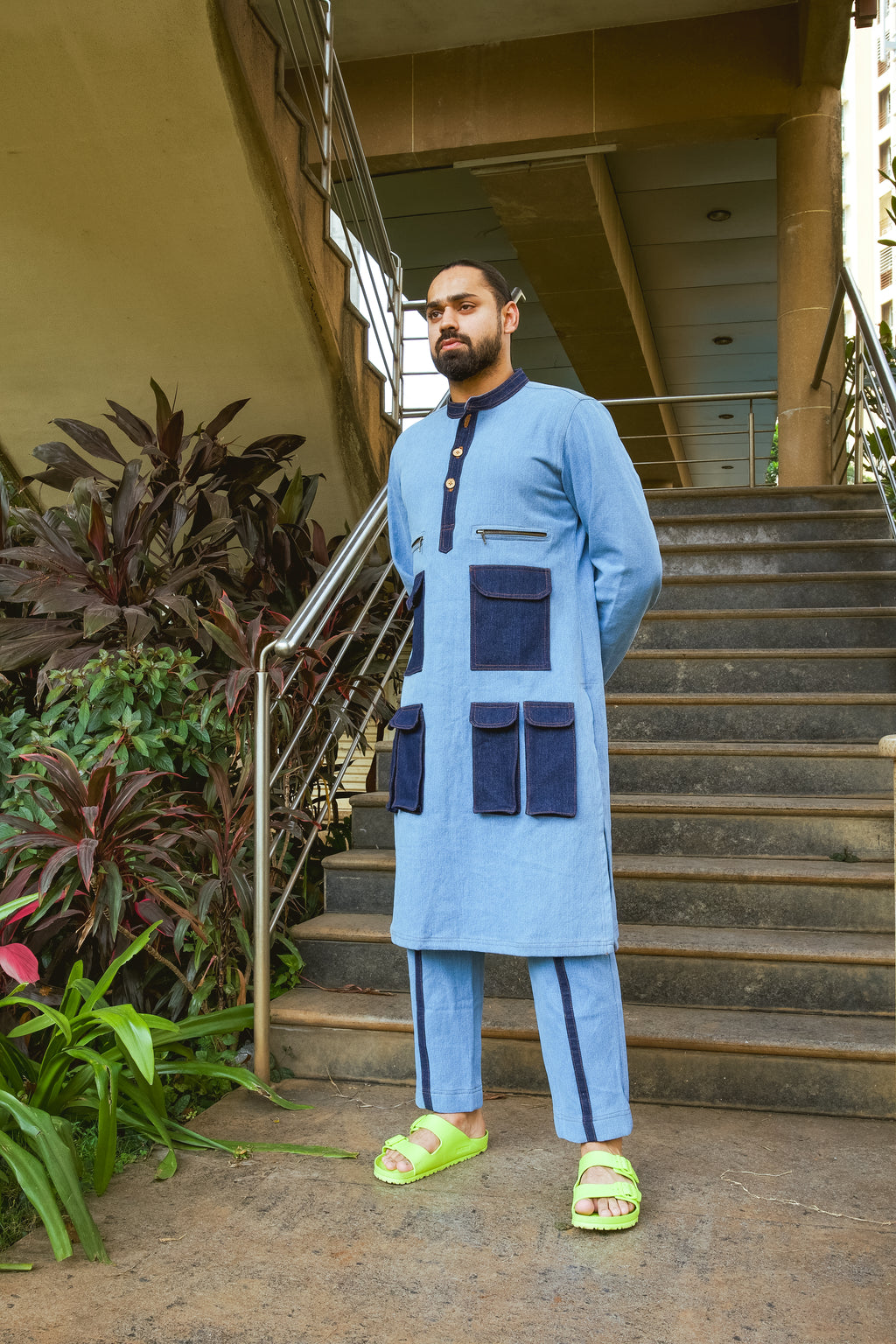 Denim Kurta Co-ord
