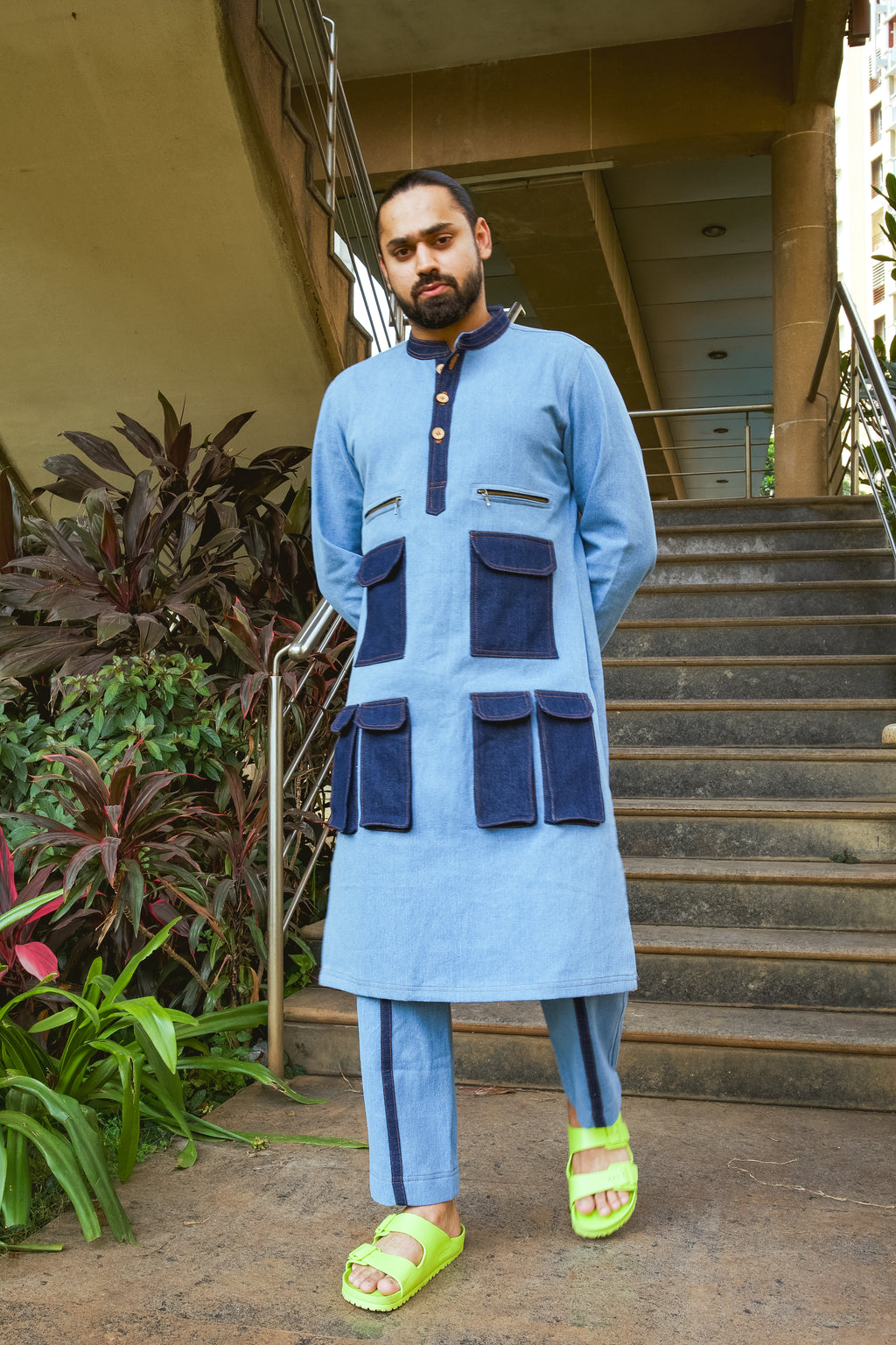 Denim Kurta Co-ord