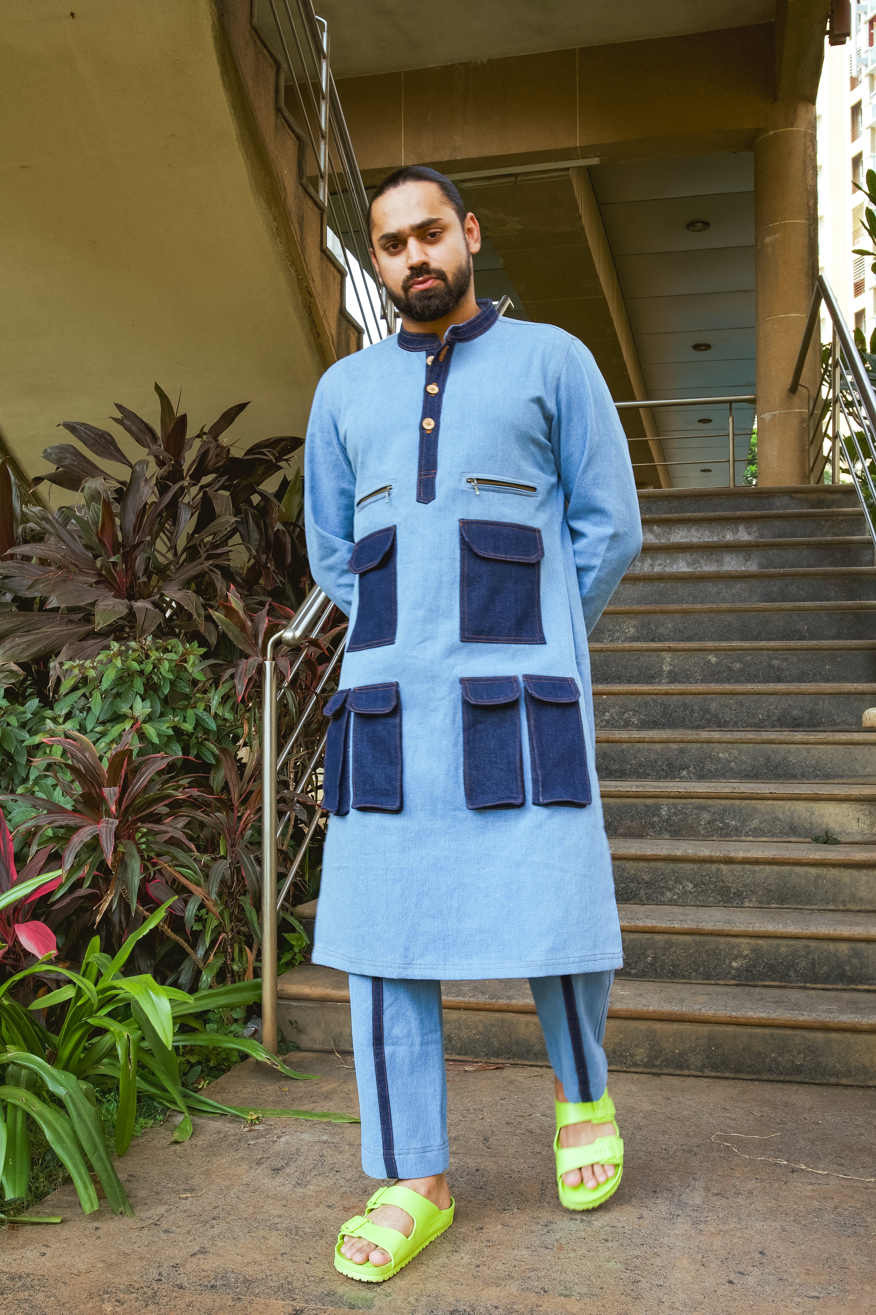Denim Kurta Co-ord