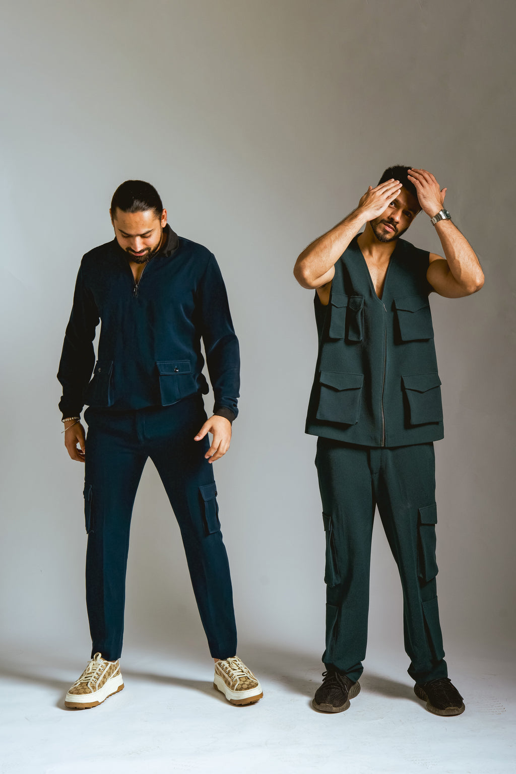 Dark Green Co-ord with Pockets & Cargo Pants