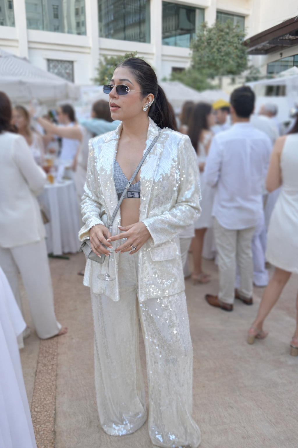 White Sequin Co-ord