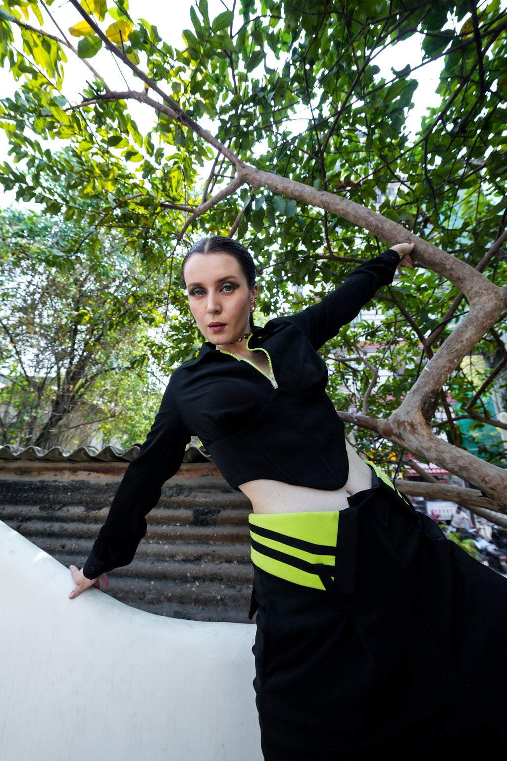 Black & Neon Full Sleeve Set