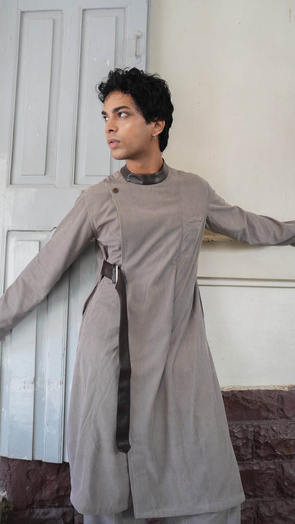 Corduroy Kurta Set