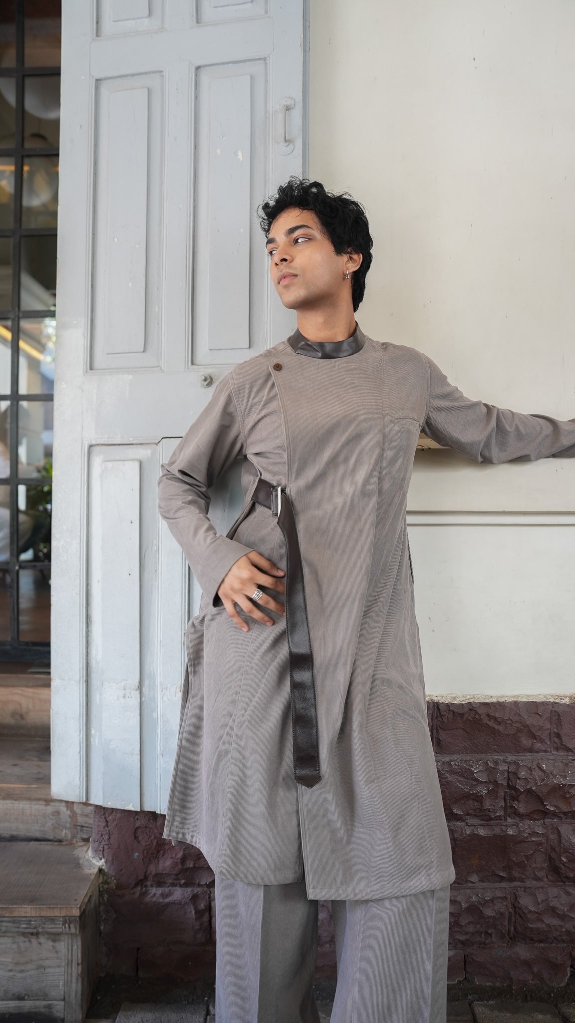 Corduroy Kurta Set
