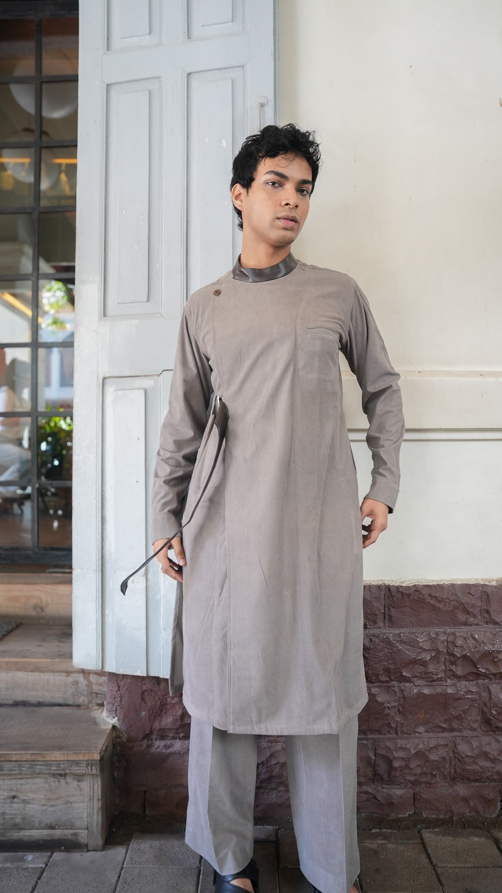 Corduroy Kurta Set