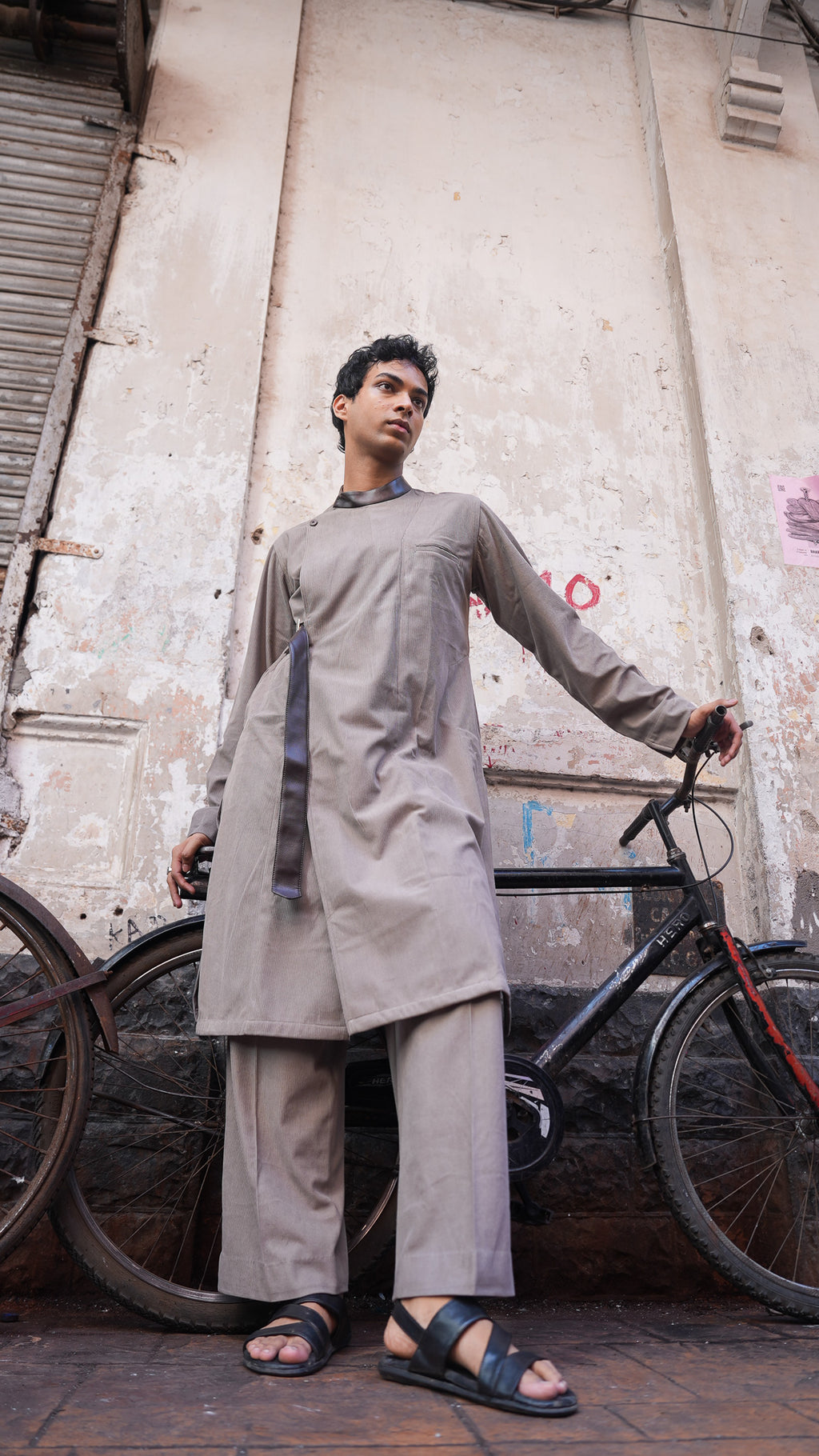Corduroy Kurta Set