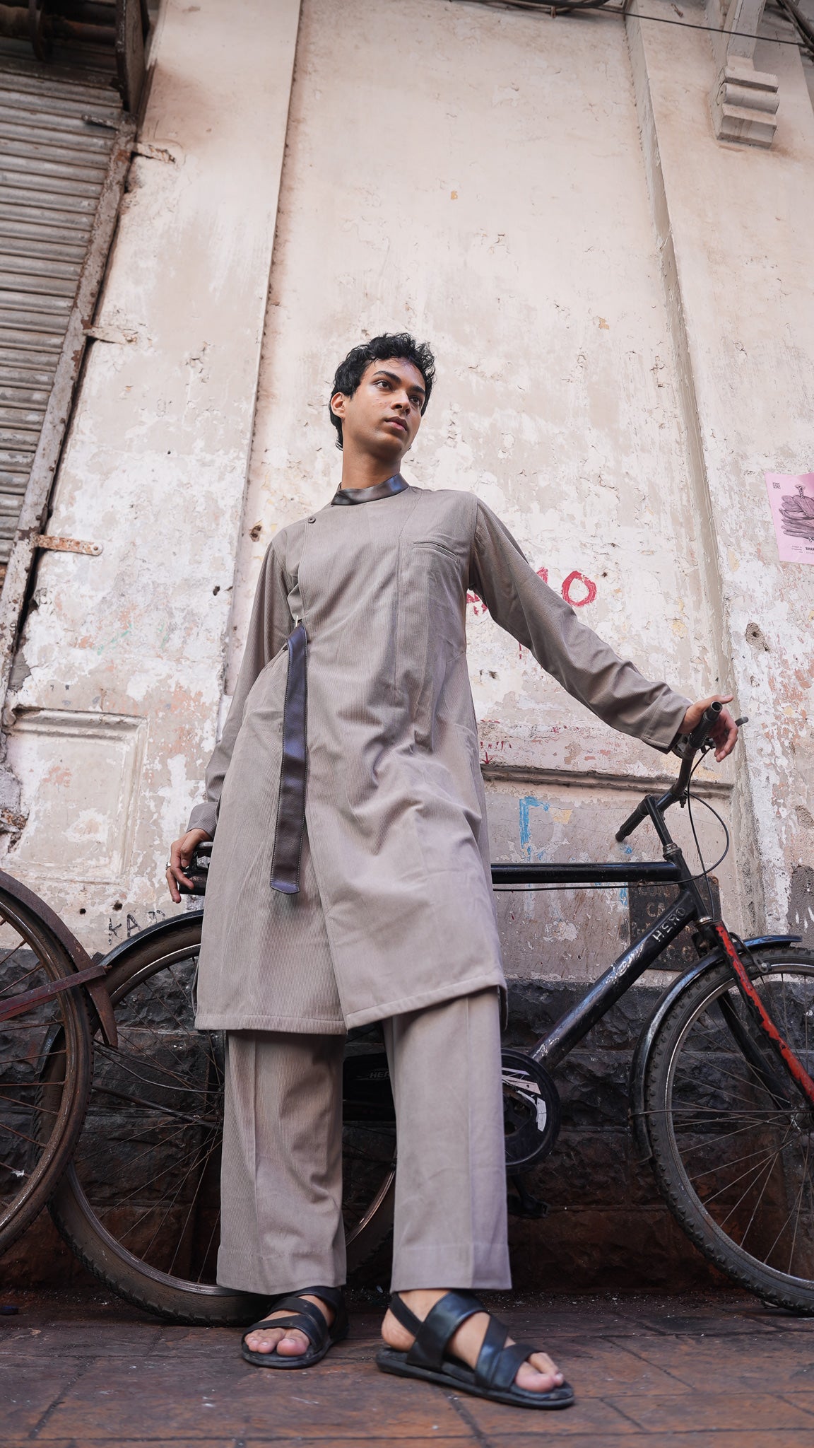 Corduroy Kurta Set