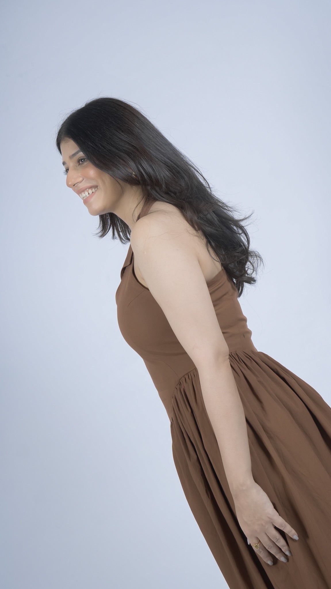 Exstra Brown Corset Dress