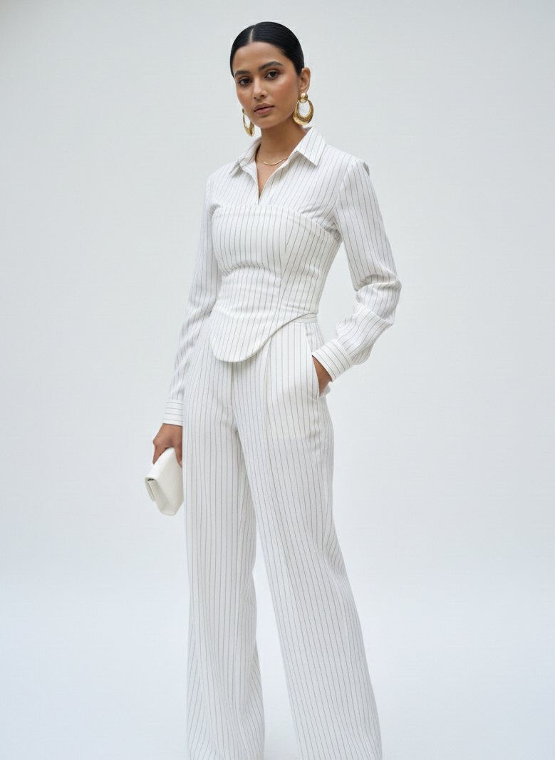 Pinstripe Three Piece Co-ord