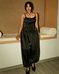 Satin Balloon Pants and Snatched Corset Set