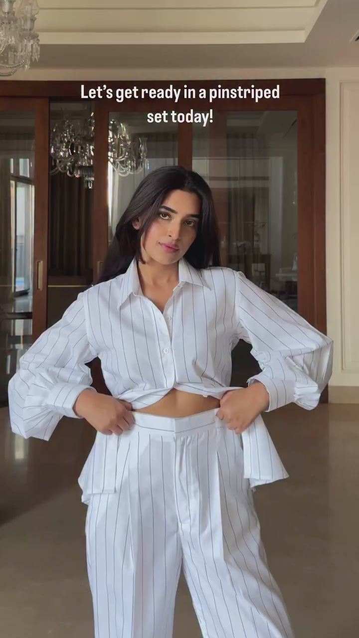 Pinstripe Three Piece Co-ord